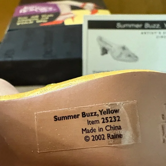 Just The Right Shoe Yellow Heels with Colorful Stones - Picture 5 of 5